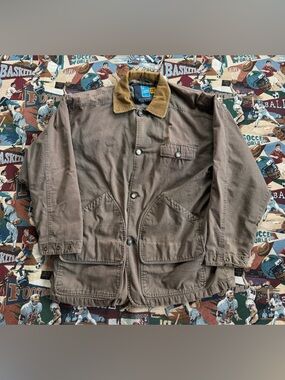 Vintage 90s Men’s Sky Country Brown Corduroy Chore Coat